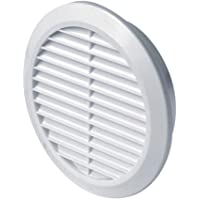 Rejilla de ventilación (con red antinsectos- T30- diámetro de 100 mm- redonda)- color blanco
